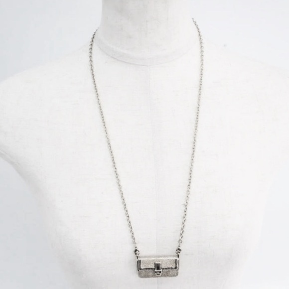 Fendi: Baguette Bag Silver Necklace *RARE* - Picture 5 of 10